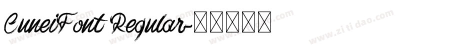 CuneiFont Regular字体转换